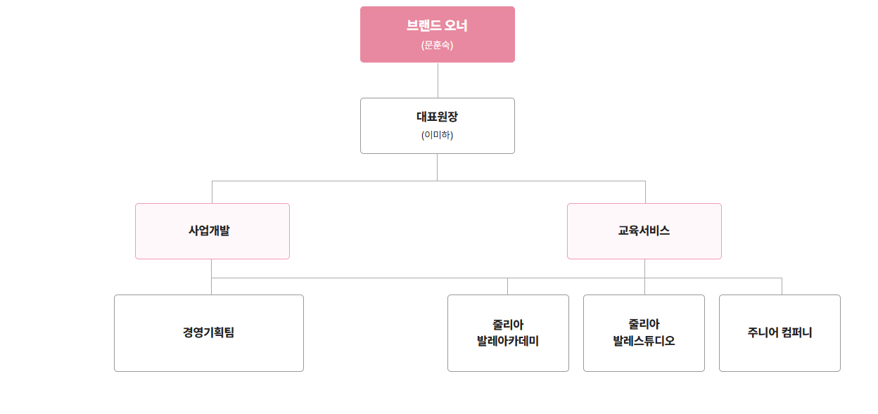 줄리아 발레 조직도